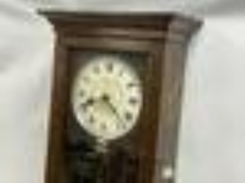 1930s Gledhill-Brook Time Recorders Oak Time Clock