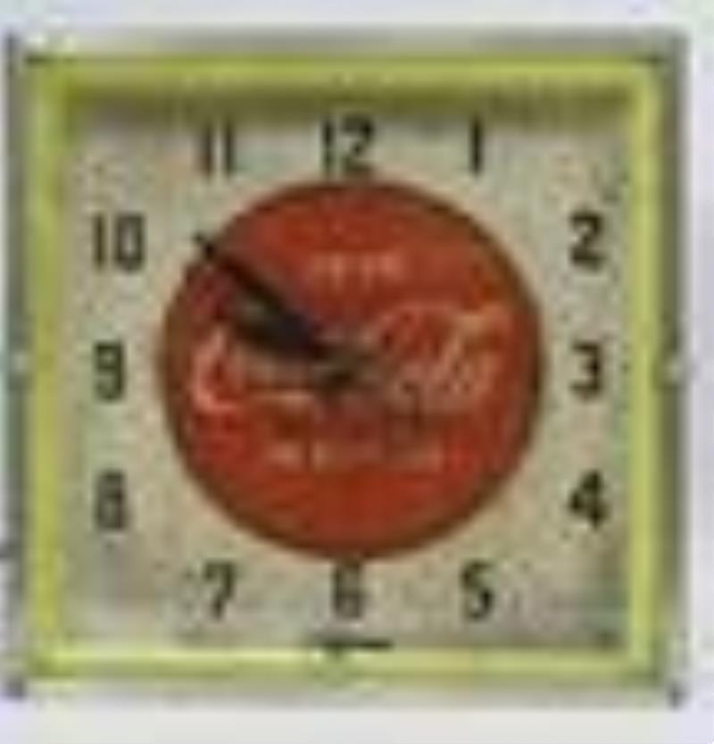 Early Coca-Cola Neon Advertising Lackner Clock