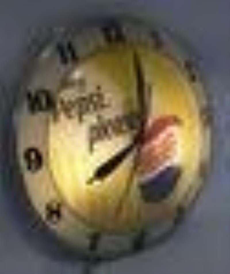 Vintage Pepsi-Cola Double Bubble Lighted Adv Clock