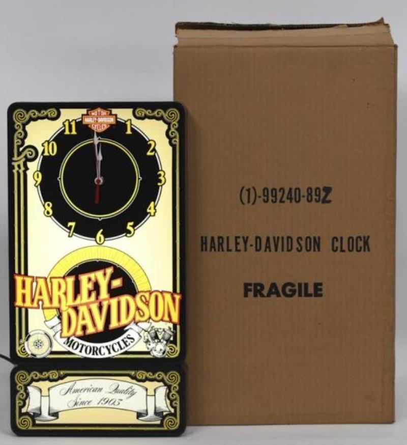 1988 Harley-Davidson Dealer Promo Lighted Clock