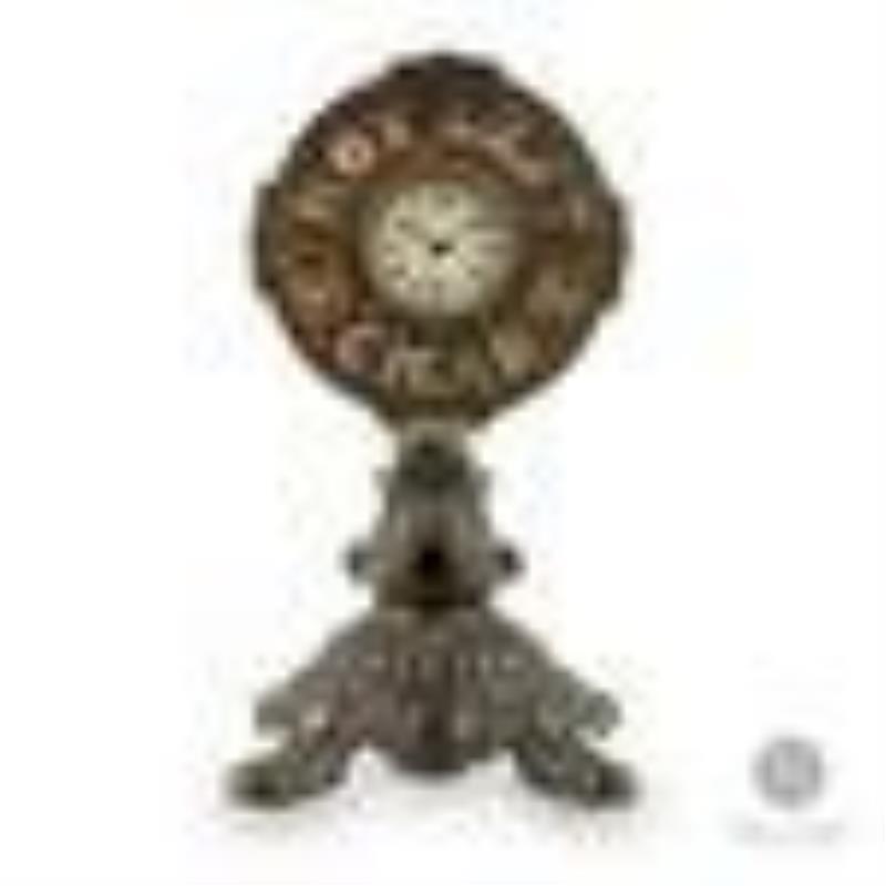 Van Slyke & Horton "Not Left" Cigar Cutter Clock