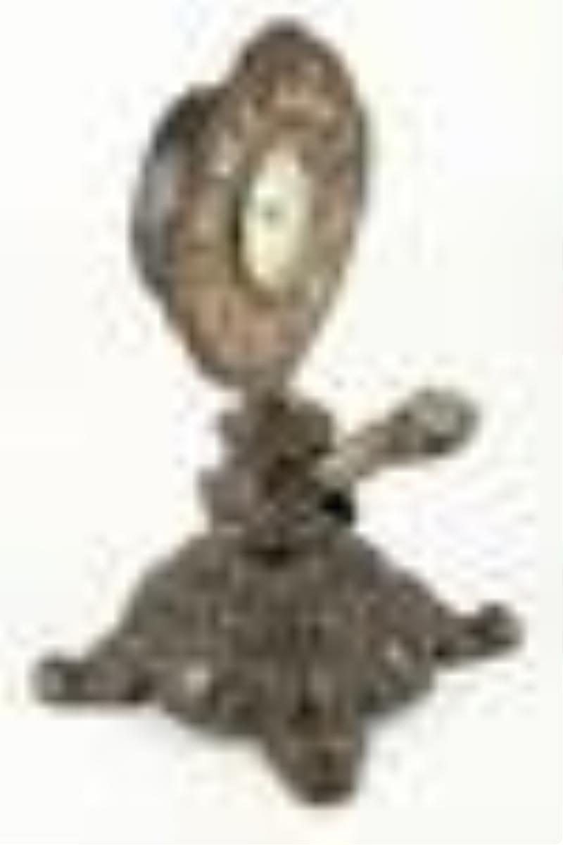 Van Slyke & Horton "Not Left" Cigar Cutter Clock
