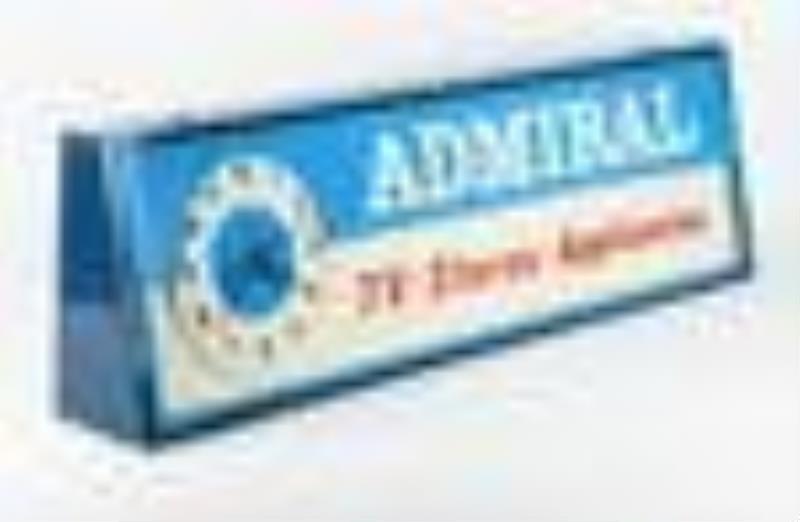 Admiral Television & Appliances Lighted Clock