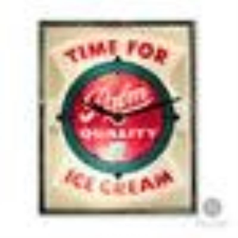 Palm Ice Cream Lighted Clock