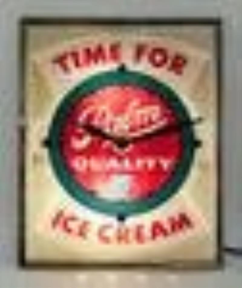 Palm Ice Cream Lighted Clock