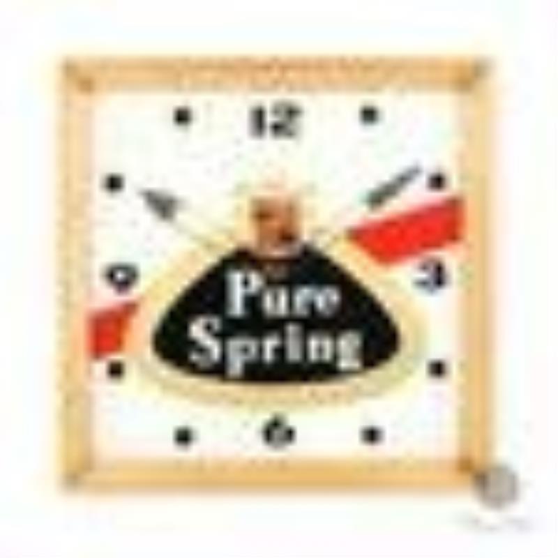Pure Spring Ginger Ale Clock