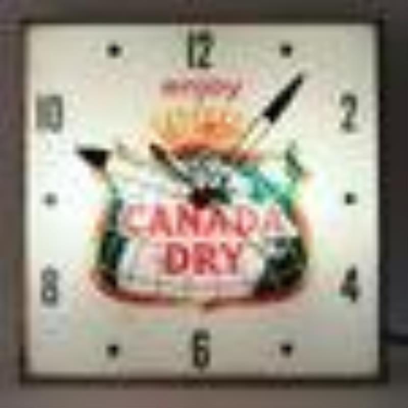 Canada Dry Ginger Ale Lighted Clock