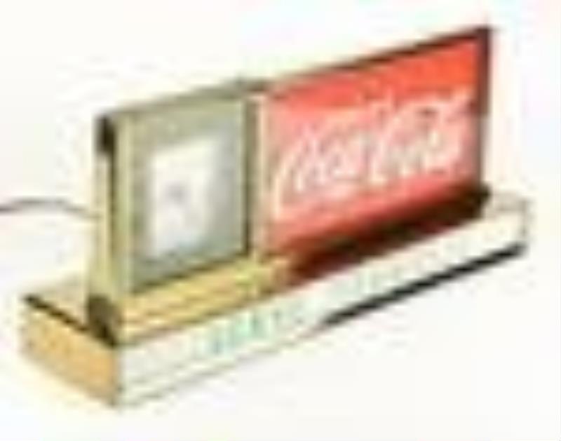 Coca-Cola Lighted Counter Clock