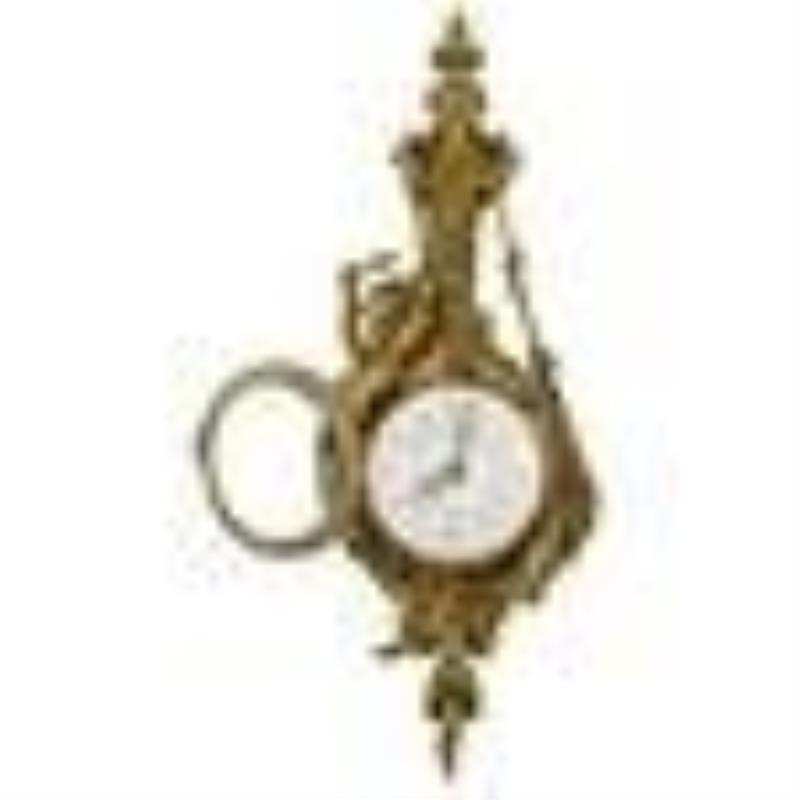 19th Cent. French Gilt Bronze Wall Clock