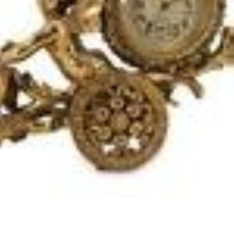 Gilt Bronze Fairy And Reindeer Desk Clock