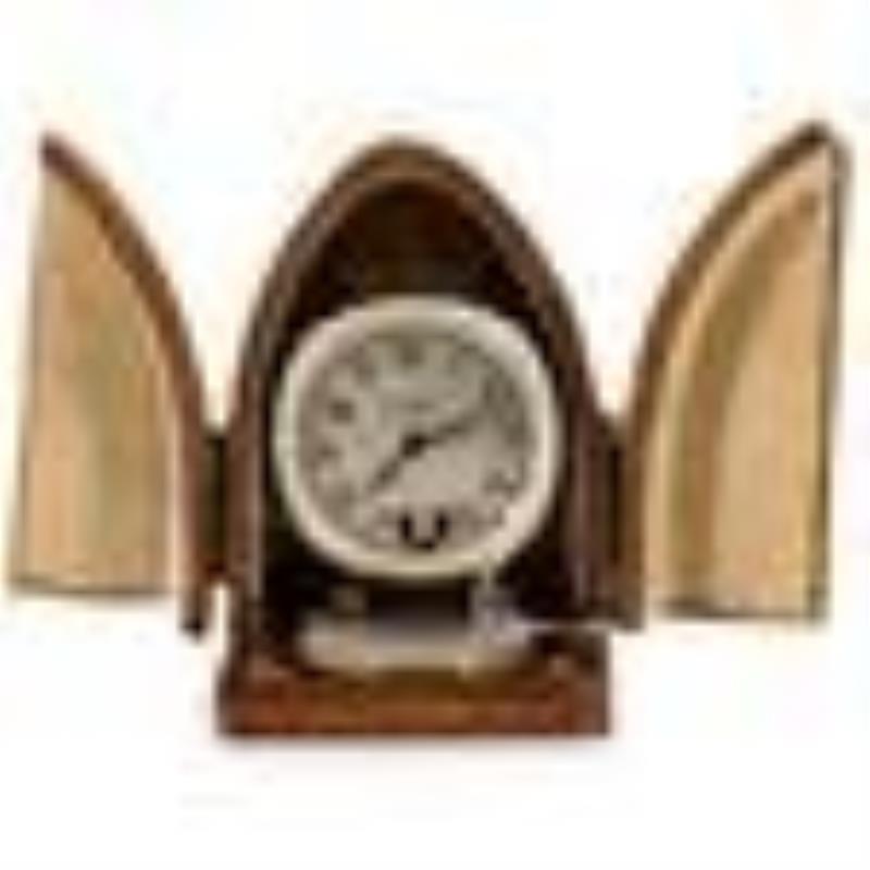 Miniature Brevet Travel Clock With Case
