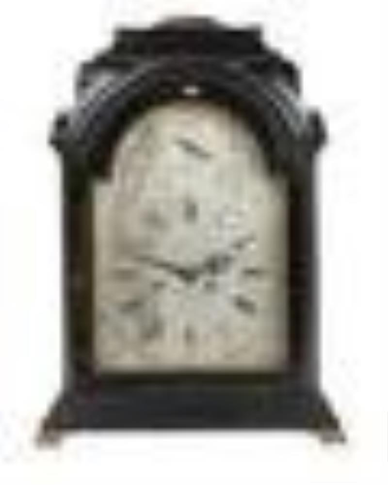 George III Markwich Markham Ebonized Clock
