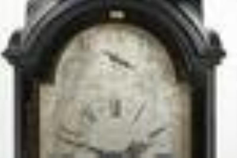 George III Markwich Markham Ebonized Clock