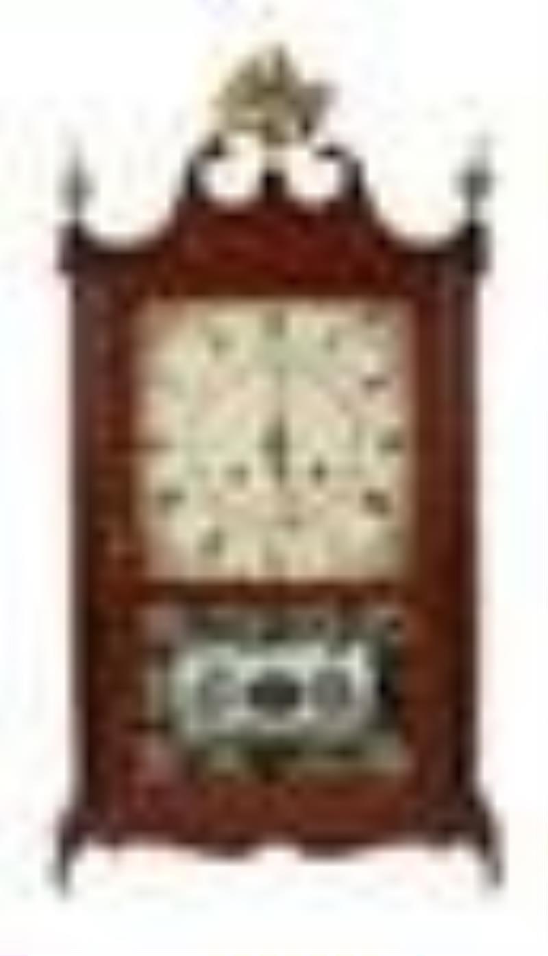 Samuel & Eli Terry Pillar and Scroll Mantel Clock