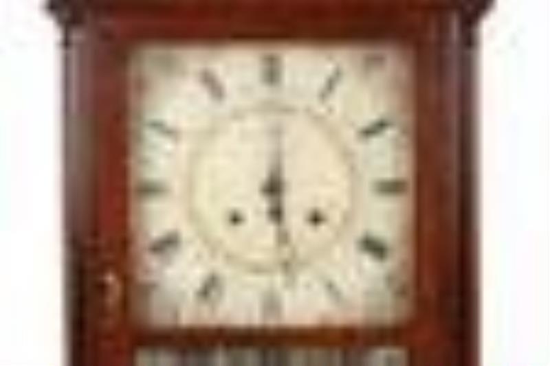 Samuel & Eli Terry Pillar and Scroll Mantel Clock