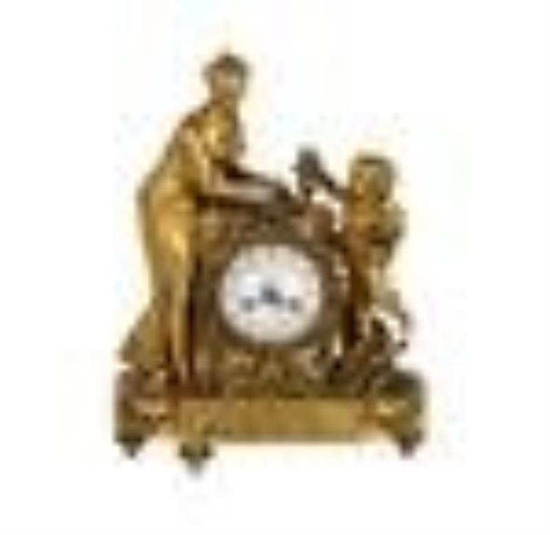 Louis XVI Style Ormolu Mantel Clock
