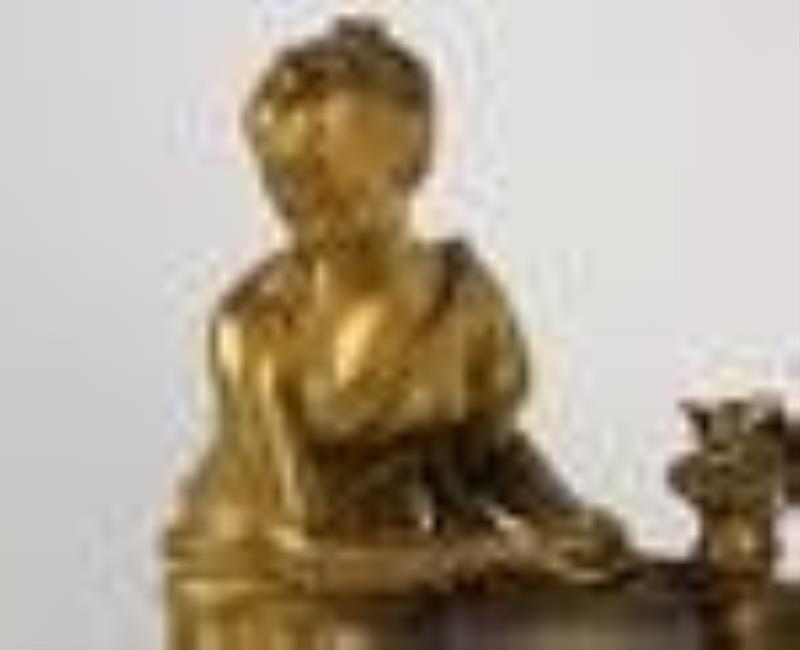 Louis XVI Style Ormolu Mantel Clock