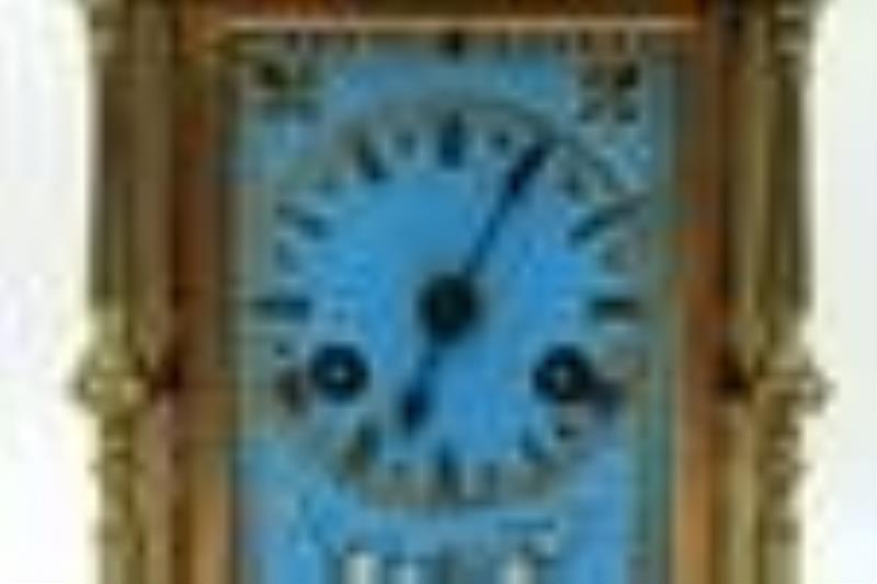 Leroy & Fils Gilt-Metal and Enamel Desk Clock