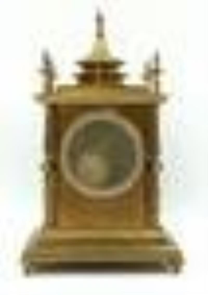Leroy & Fils Gilt-Metal and Enamel Desk Clock