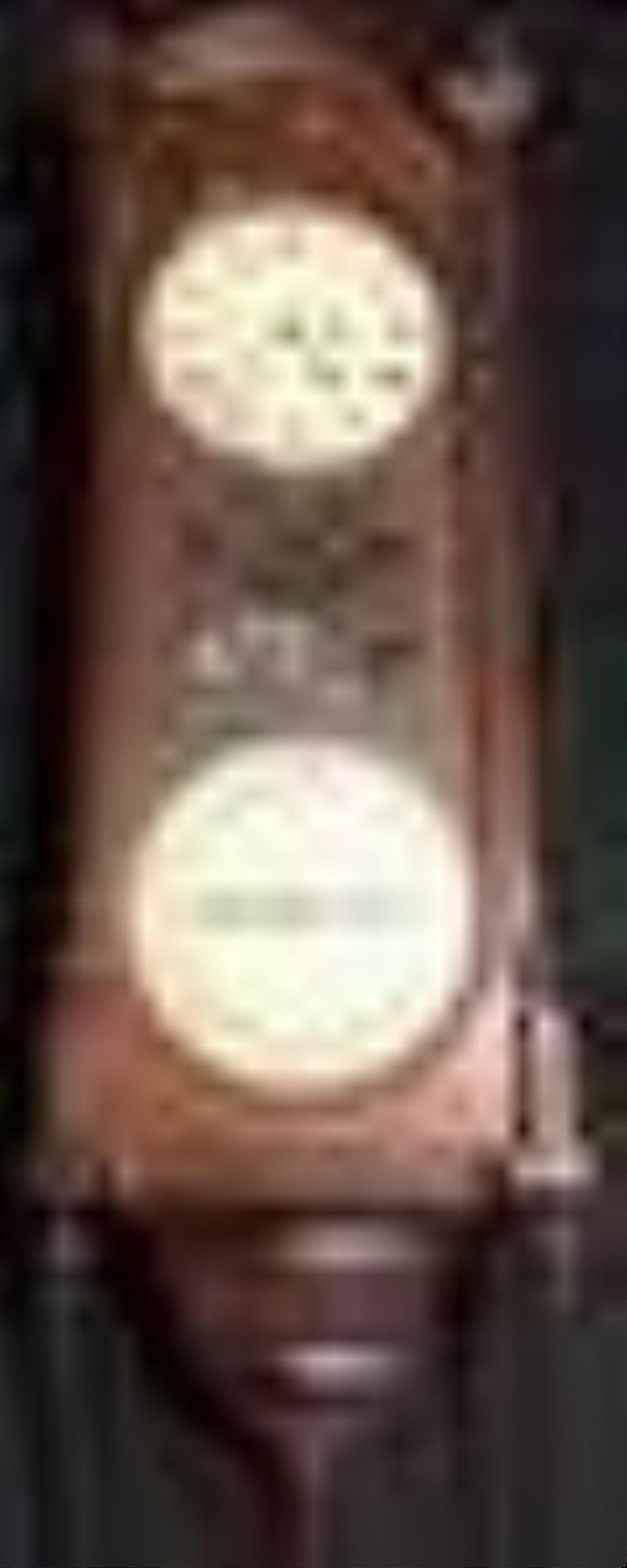 Fabulous antique Seth Thomas #10 double dial office calendar clock