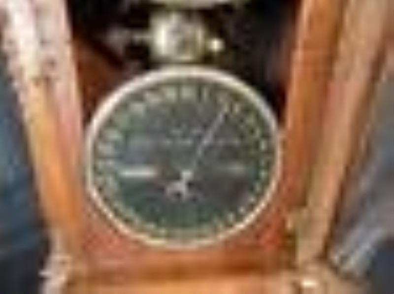 Antique Fashion Seth Thomas black double dial calendar clock