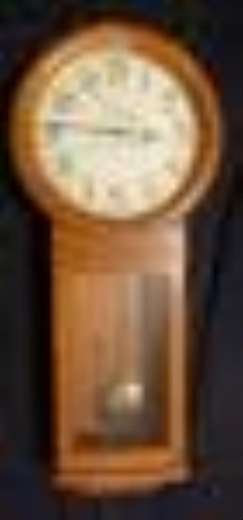 Antique Ansonia Standard Regulator #8 weight wall clock