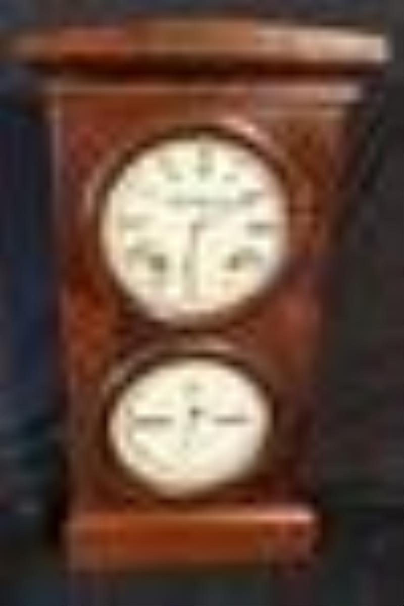 Antique Seth Thomas Parlor #3 double dial calendar clock.