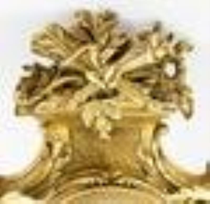 Belle Epoque Louis XV Style Ormolu Cartel Clock