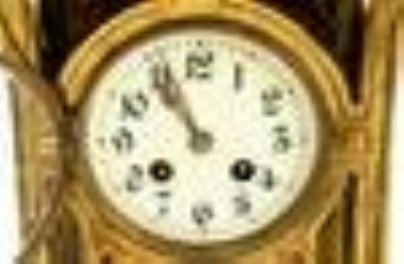 Art Nouveau / Jugendstil Brass Mantel Clock