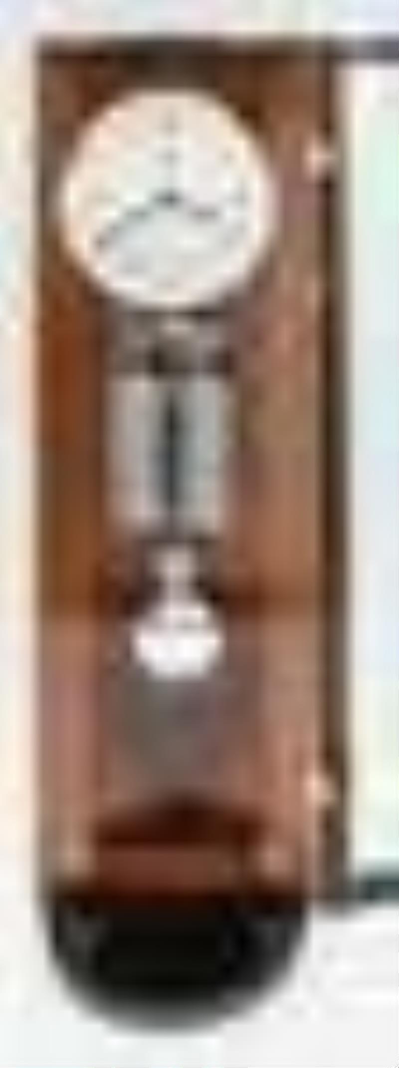 Kieninger Demilune Inlaid Wood Case Clock