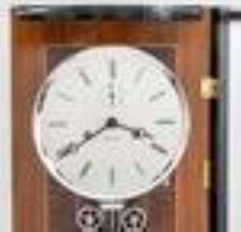 Kieninger Demilune Inlaid Wood Case Clock