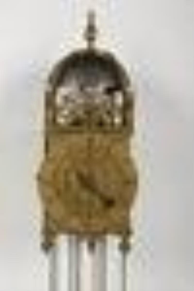 Rare Early English Brass Lantern Clock