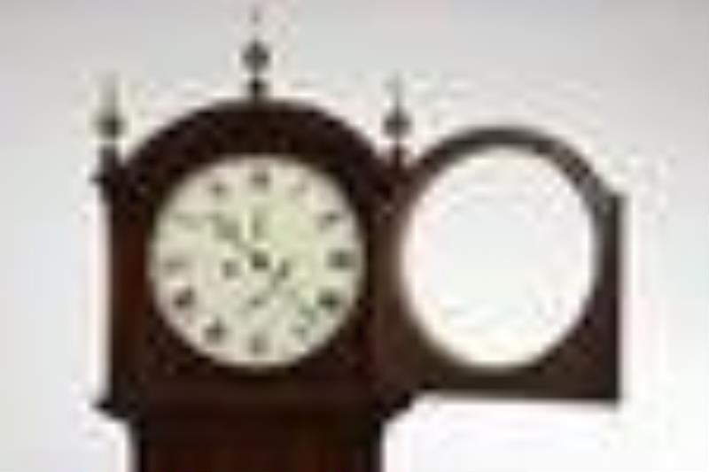 Scottish Georgian Inlaid Mahogany Tall Case Clock