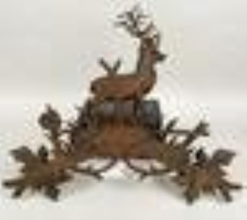 Carved Walnut Black Forest Cuckoo Clock
