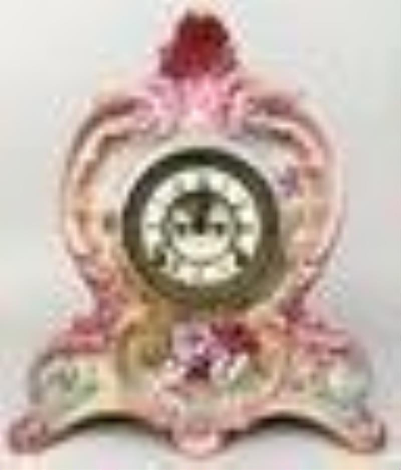 Ansonia German Porcelain Victorian Mantle Clock