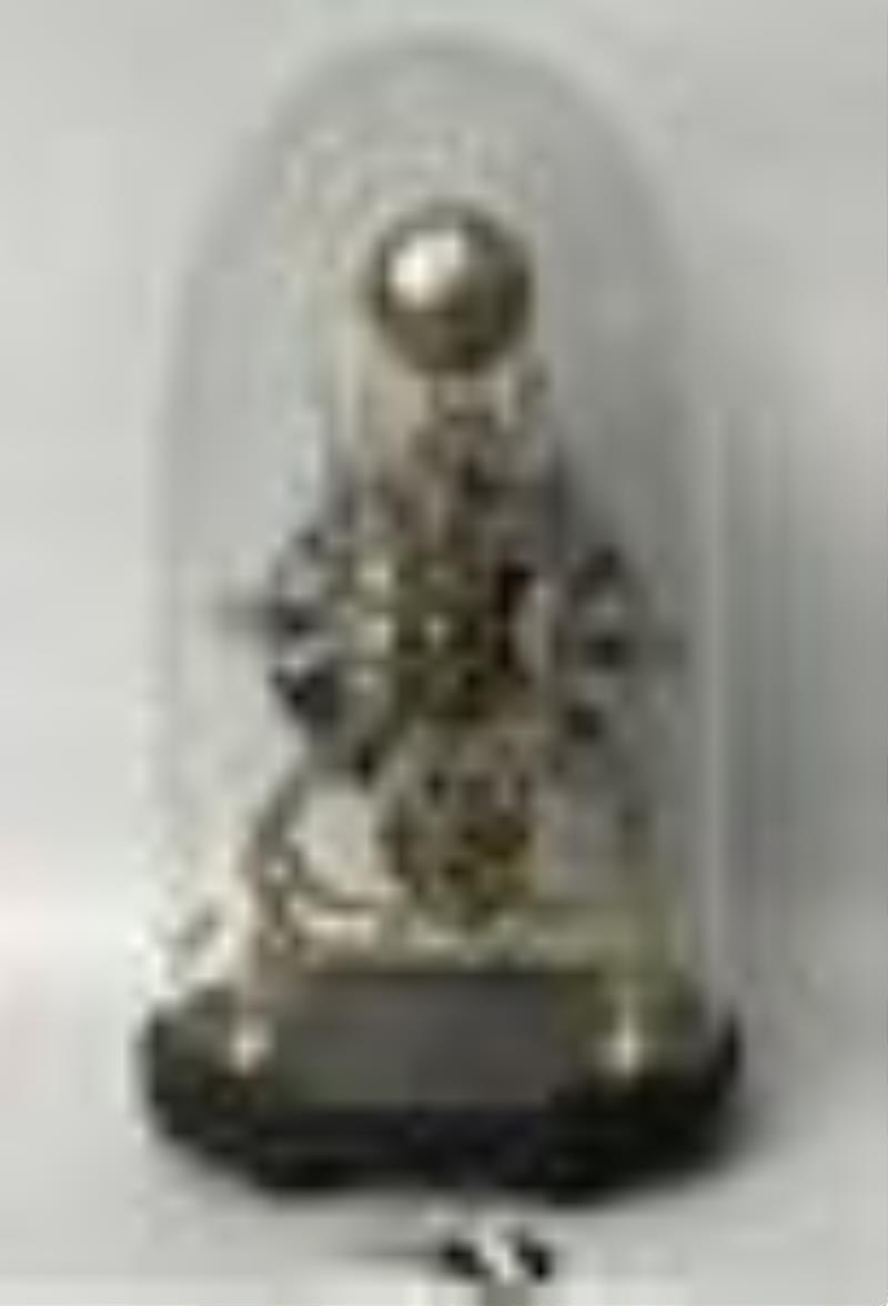 Antique English Brass Fusee Skeleton Clock