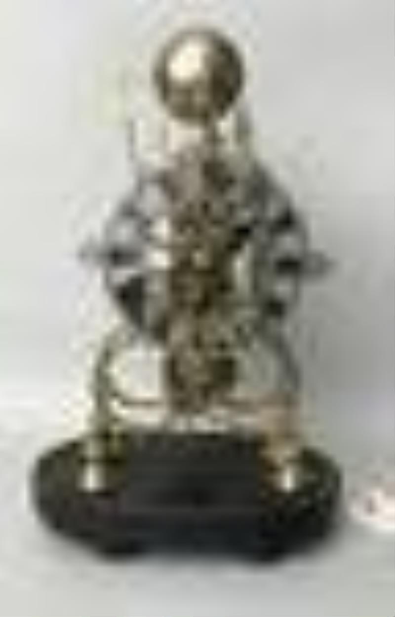 Antique English Brass Fusee Skeleton Clock