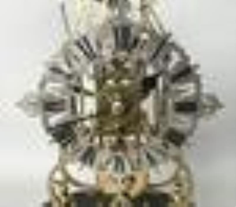 Antique English Brass Fusee Skeleton Clock