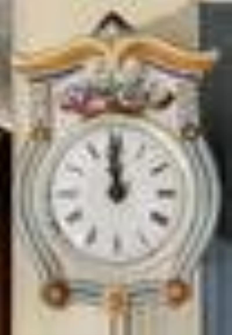 Small Porcelain Dial Wag On Wall Clock