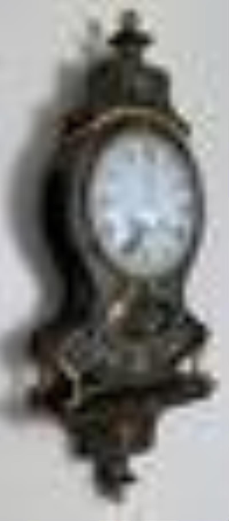 Aime Billon Painted Swiss Bracket Clock