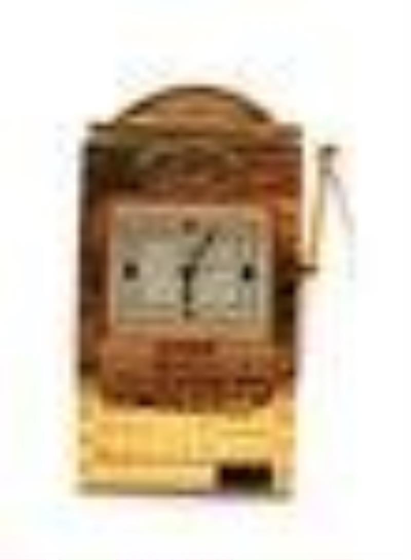 Miniature Linden Gold Tone Slot Machine Clock