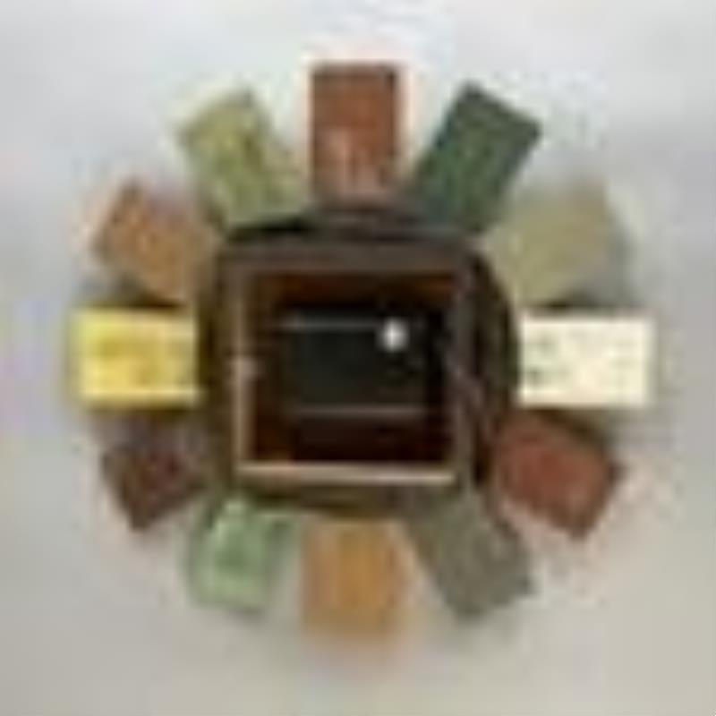 Midcentury Modern Crafted "Asterisk" Clock