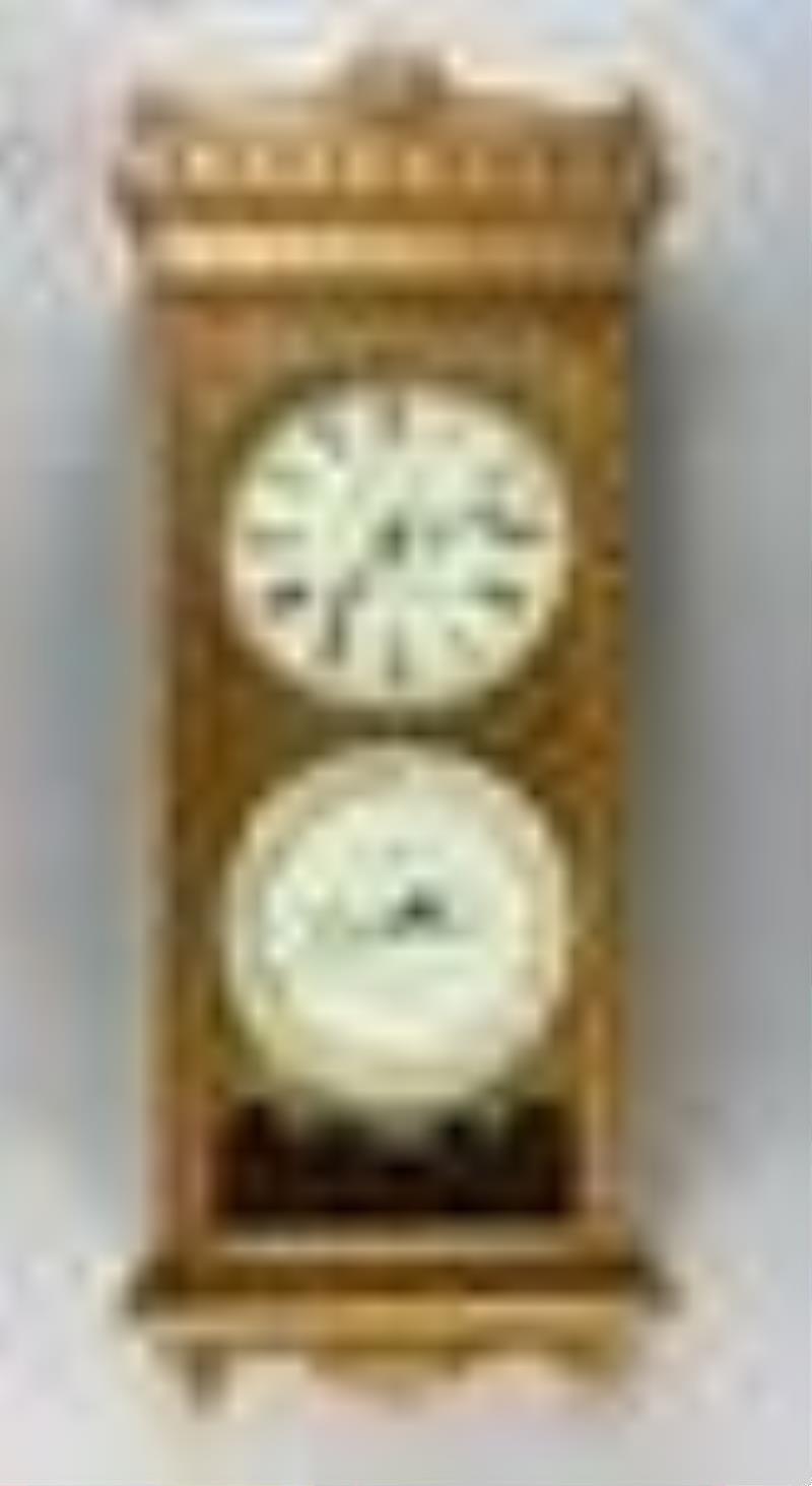 Seth Thomas Double Dial No.13 Calendar Clock