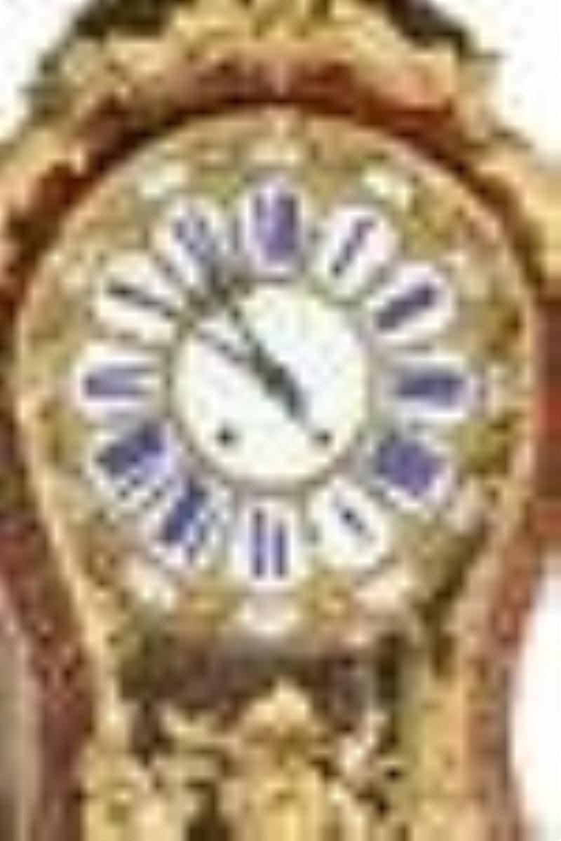 A Louis XIV Style Gilt Bronze-Mounted Boulle Marquetry Bracket Clock