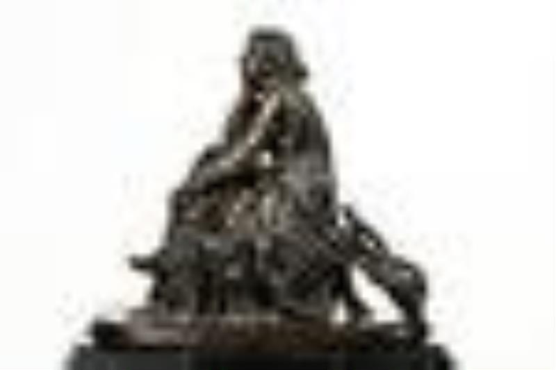 A French Bronze Mantel Clock