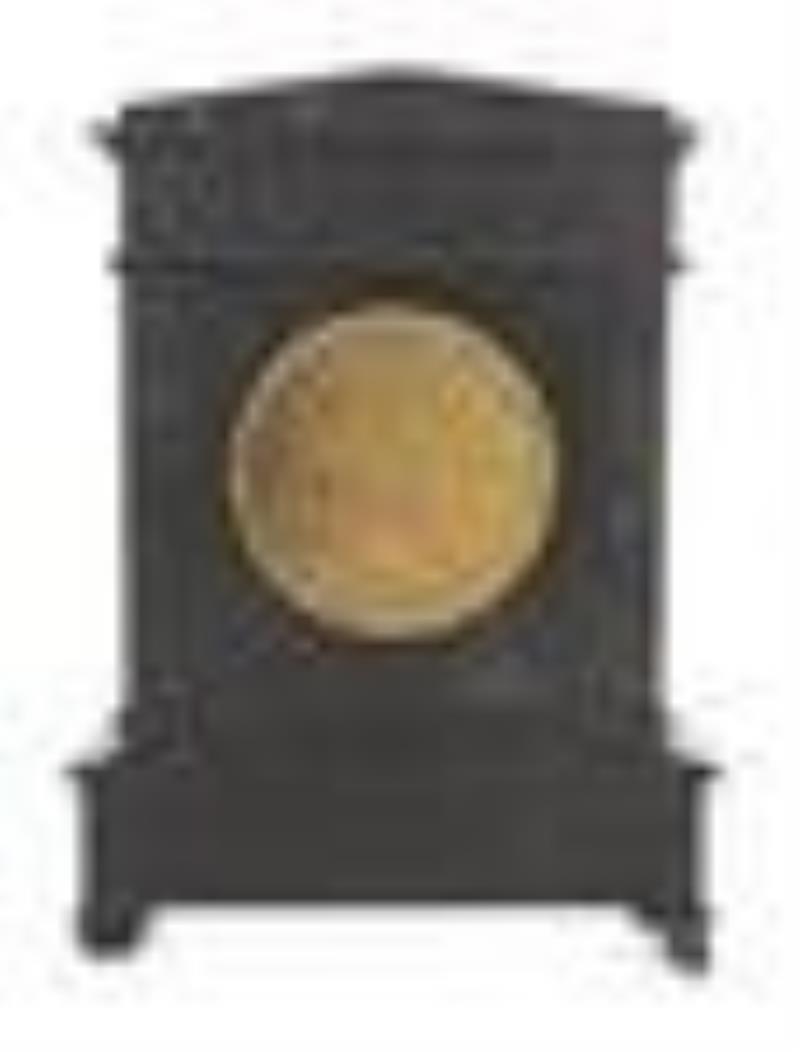 A French Bronze and Slate Mantel Clock