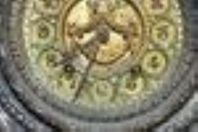 French Ornate Brass Clock With Cherubs
