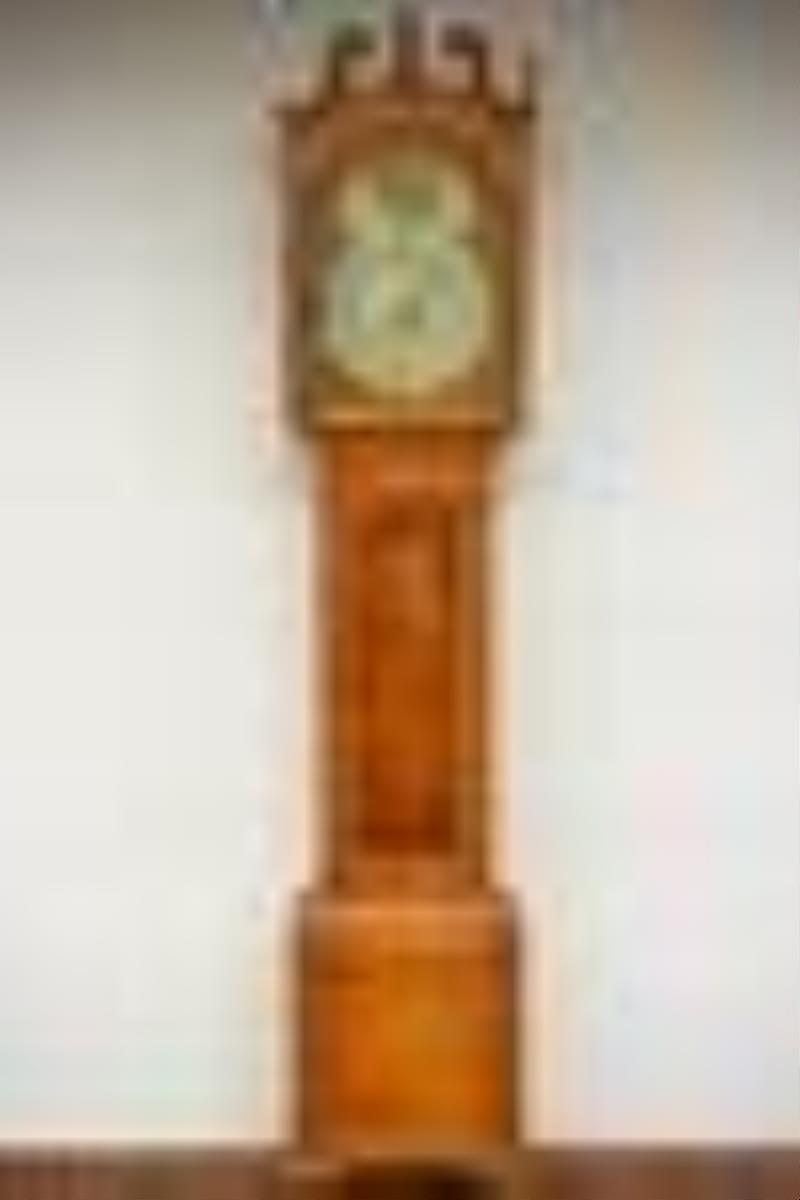 Pennsylvania Figured Maple Tall Case Clock