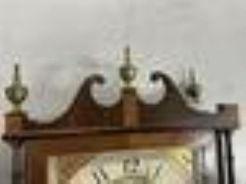 Silas HOADLEY, upside down pillar &scroll clock