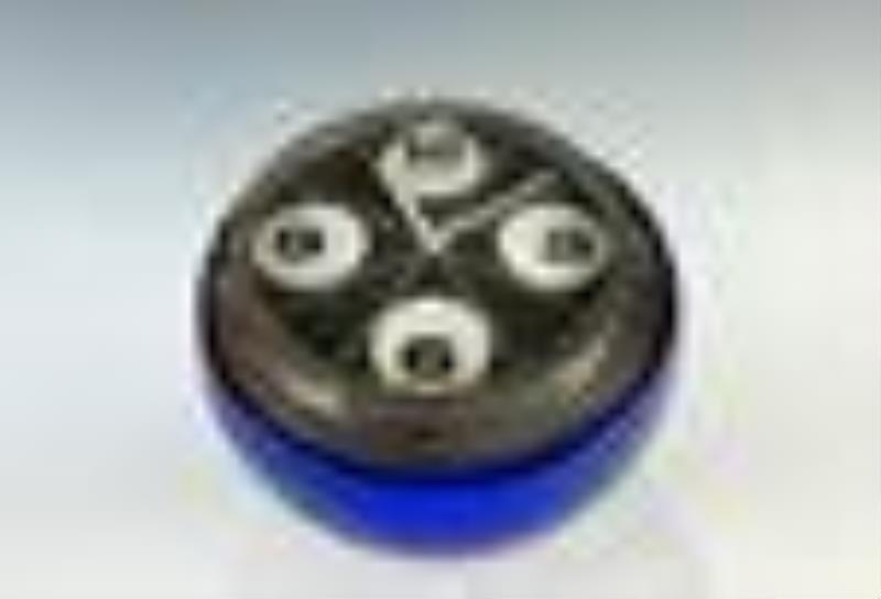 Daum Desk Clock w Blue Crystal